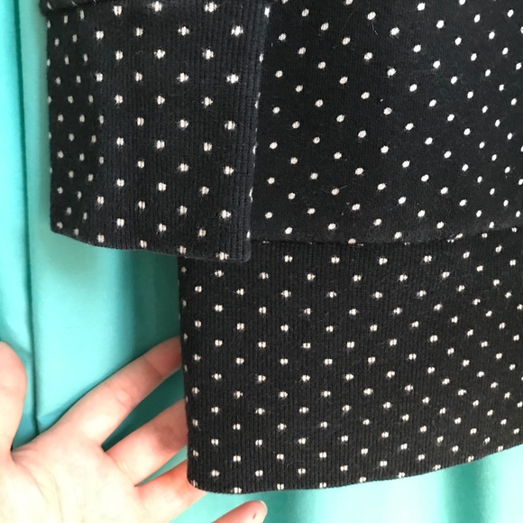 Urban Outfitters black polka dot sweatshirt top m - Picture 6 of 6